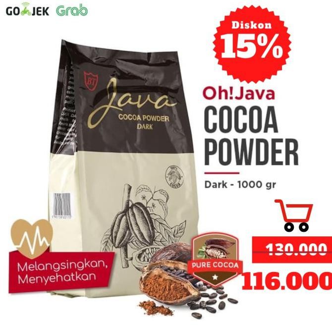 

HOT SALE Oh!JAVA DARK Cocoa Powder 1000g Dark Chocolate ASLI Bukan