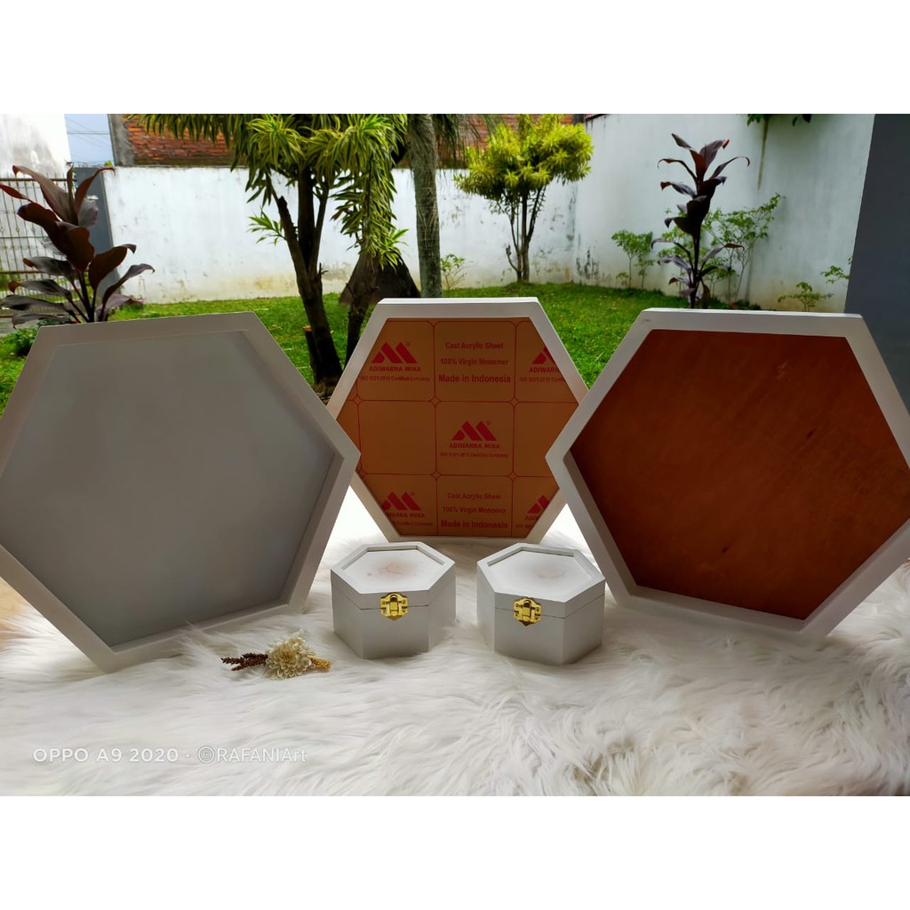 Pigura 3D Hexagon - Pigura Scrabbook Hexagon - Pigura Mahar Hexagon