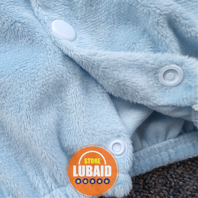 LUBAID STORE, Jaket Hoodie Bayi Anak 3-18 Bulan, Mantel Bulu, Hangat Murah-4