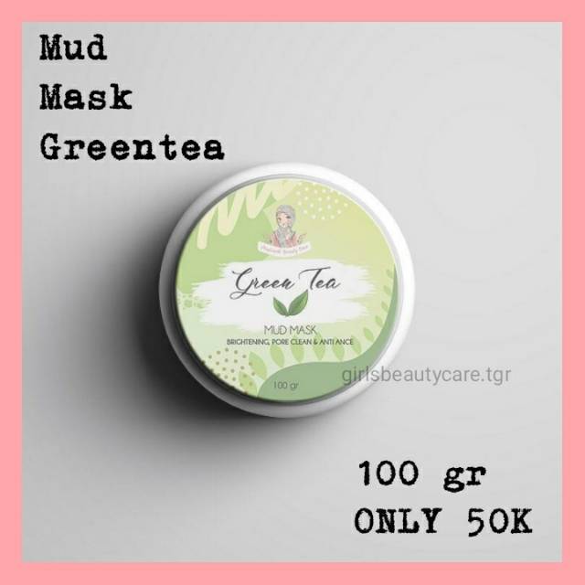 GBC Mud Mask Greentea | Masker lumpur greentea organik