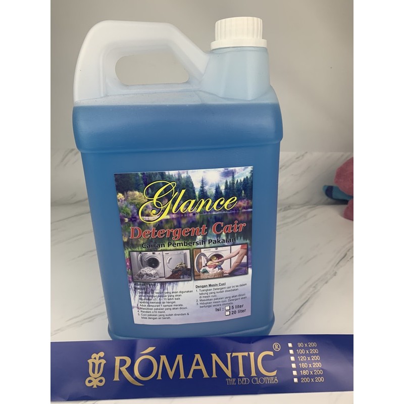 Deterjen cair pakaian kualitas laundry hotel by ROMANTIC 5 liter kualitas rinso