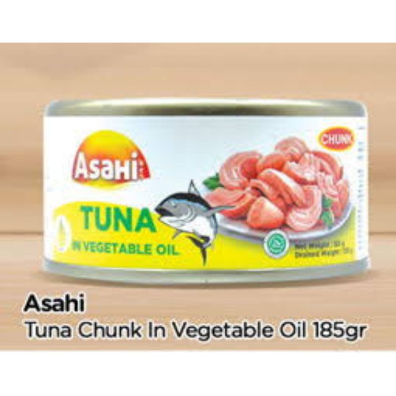 

ASAHI TUNA CHUNK IN VEGETABLE OIL 185gr