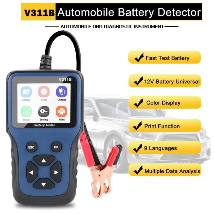 SALE 12V Mobil Baterai Tester Analyzer Alat Diagnostik Otomotif V311B