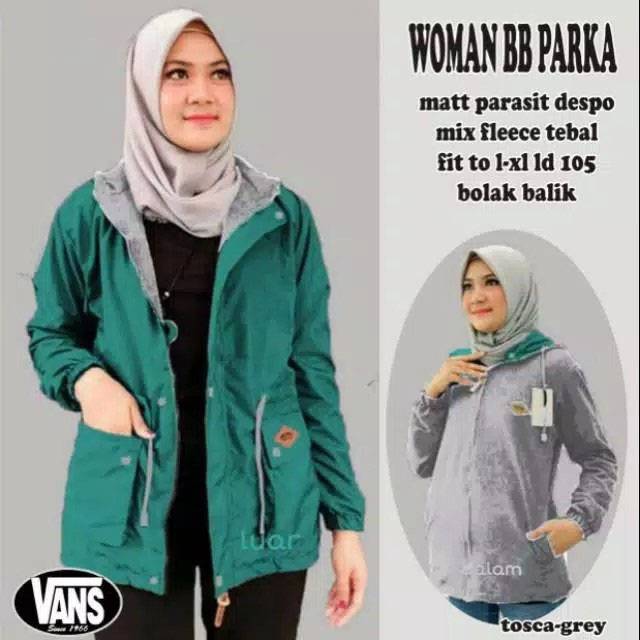 WnZ-JAKET PARKA WANITA / PARKA BB / Jaket BOLAK BALIK / JAKET TERMURAH/TERLARIS / JAKET WANITA KOREA