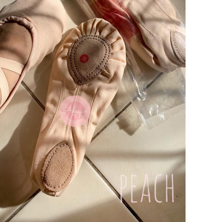 ♡ Sepatu Balet Tari Tamborin Belly Dance Soft Shoes Tari Perut Senam Yoga Kanvas Canvas Slippers Ana