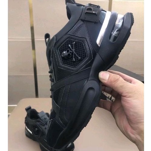 sneaker pria philipp PLEIN sepatu cowok hitam pp mirror vip shoes men run away top Brand P1SHOES new styles