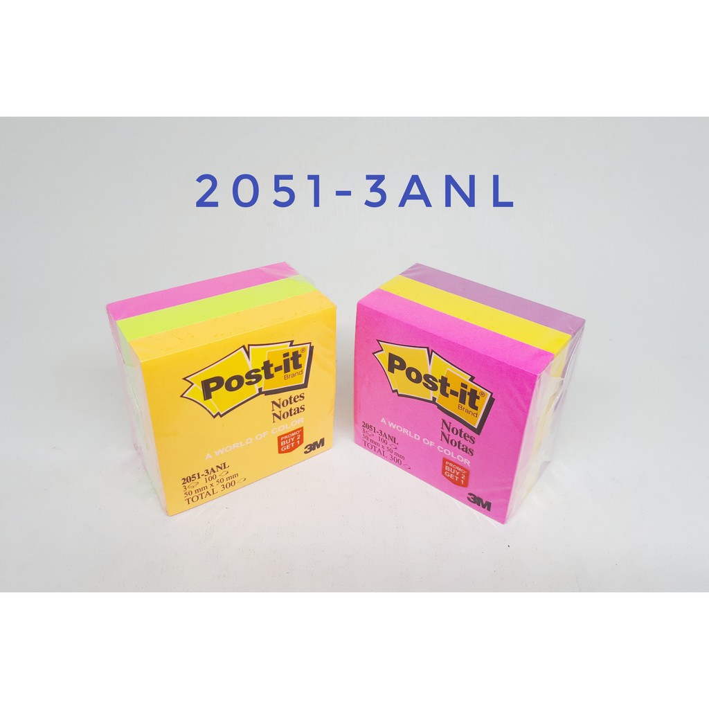 3M Post  It Stick Notes 2051 3ANL 50 x 50 mm Shopee 