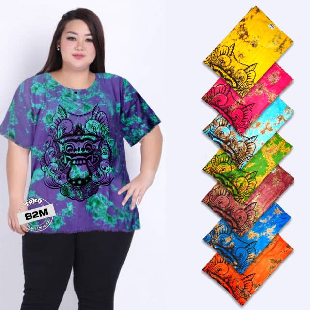 Grosir Baju Barong Bali SUPER JUMBO Kaos Pantai Baju Santai BIG Size