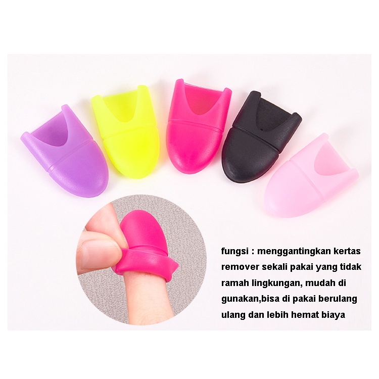 Cap Pembersih Kutek Gel UV Bahan Silikon