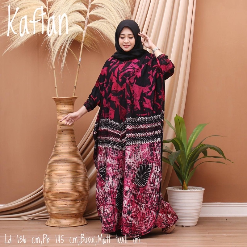 Gamis kaftan jumbo madonga kekinian