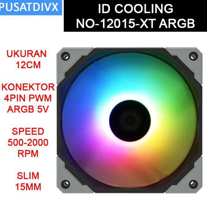 DS WELCOME ID COOLING NO 12015 XT 12CM ARGB RGB KIPAS ID-COOLING NO-12015-XT CASE