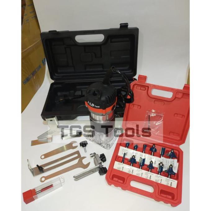 ✅Sale Mesin Router Trimmer Profil Kayu SET LENGKAP MATA ROUTER 12pcs - JLD