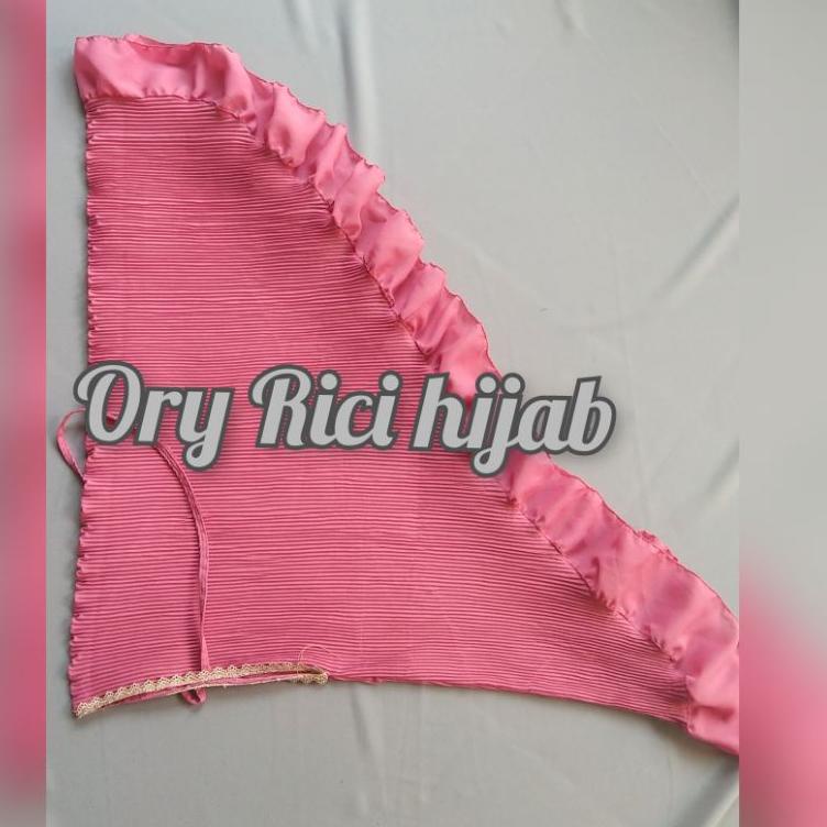 UKURAN JUMBO/BERGO MARYAM PLISKET REMPEL TALI RENDA PRADA [DIAMOND] ‣ US.25Au22ѕ