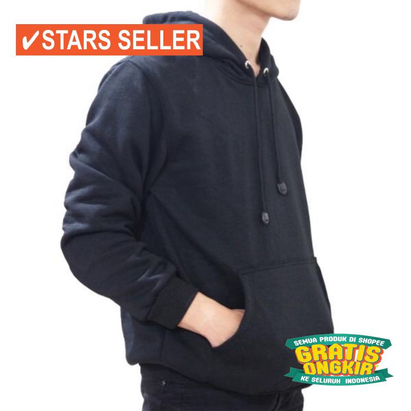 JAKET TERKEREN COWOK CEWEK  JEANS  BIOBLITZ / Hoodie Jumper Polos Premium Hitam Unisex