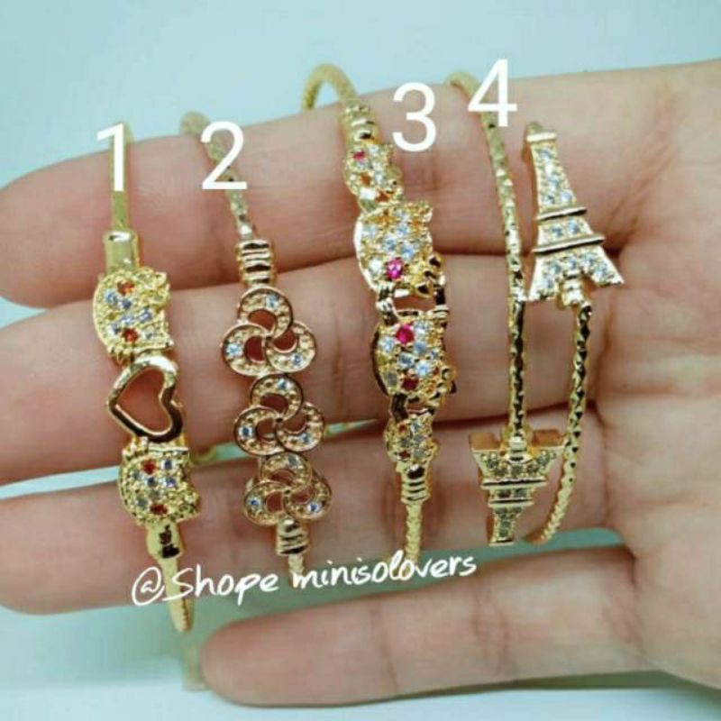 Gelang anak import  aneka model 4-5Cm lapis mas &quot;GA-51&quot;