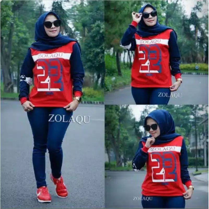 KAOS TANGAN PANJANG ZOLAQU BLOUSE ZOLAQU 22 BEST SELLER/