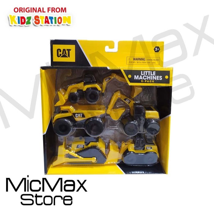 Unik Toy State Mini Machines CAT 5 pack caterpillar mainan mini alat berat terbaik