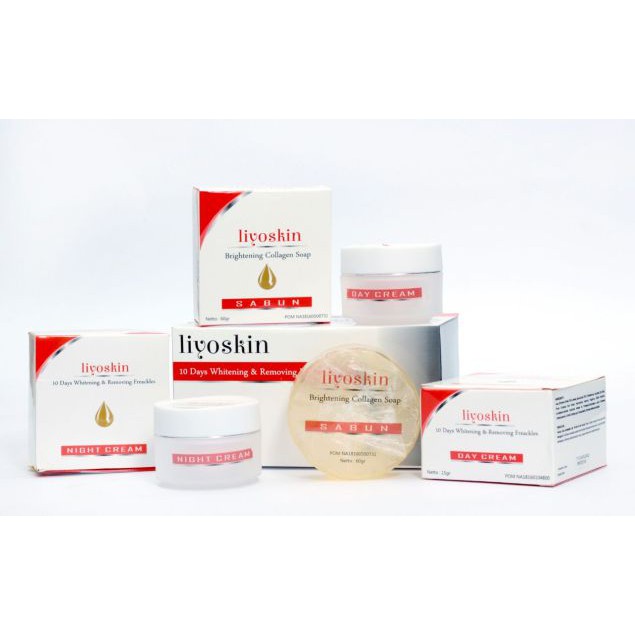 Paket Pemutih,Pencerah,Penghilang Flek Wajah -Liyoskin cream