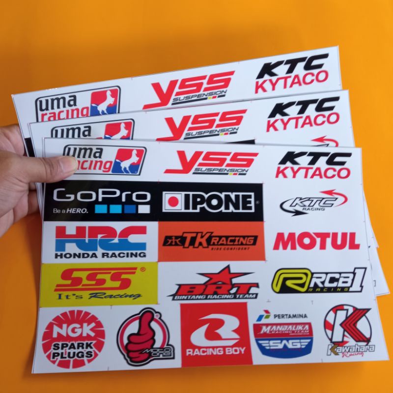 STICKER PACK STIKER PAK RACING MURAH VOL.1 P009