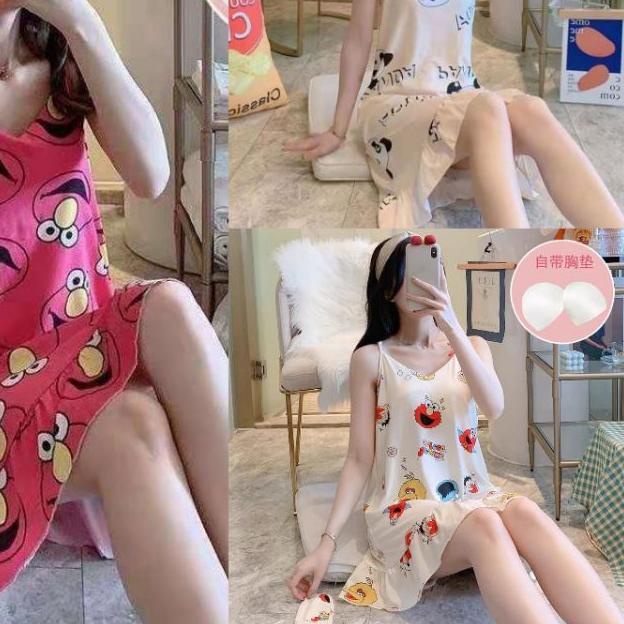 ♟ daster tidur tanktop wanita import / daster seksi dewasa / daster tank bra tali satu ❈