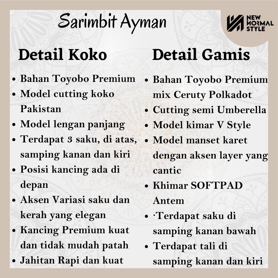 Ayman Series Baju Pakaian Gamis Koko Sarimbit Seragam Muslim Set Couple Pasangan Ibu Ayah dan Anak Perempuan Suami Istri Keluarga Muslim Kondangan Lebaran Terbaru 2022