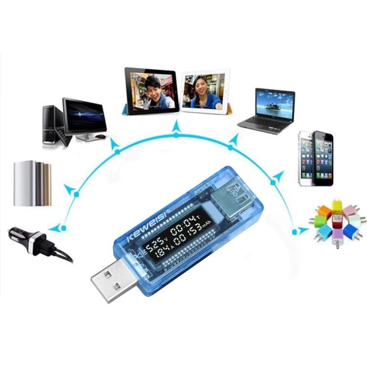 USB Multi Tester Digital Multimeter Doctor Volt Ampere Meter Charger