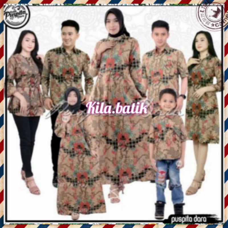 Batik Couple keluarga sania ruffle ori ndoro jowi dnt motif toples.S.M.L.XL.XXL..TERMURAH SHOPEE