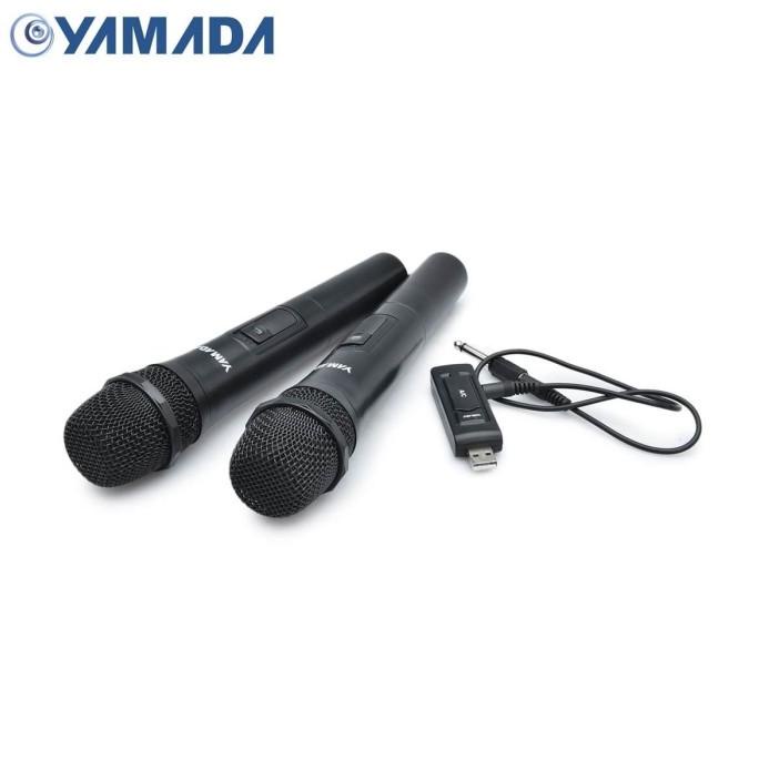 Yamada Wireless Mikrofon DM-V20 2 pcs Microphone Mic Beda Frekuensi