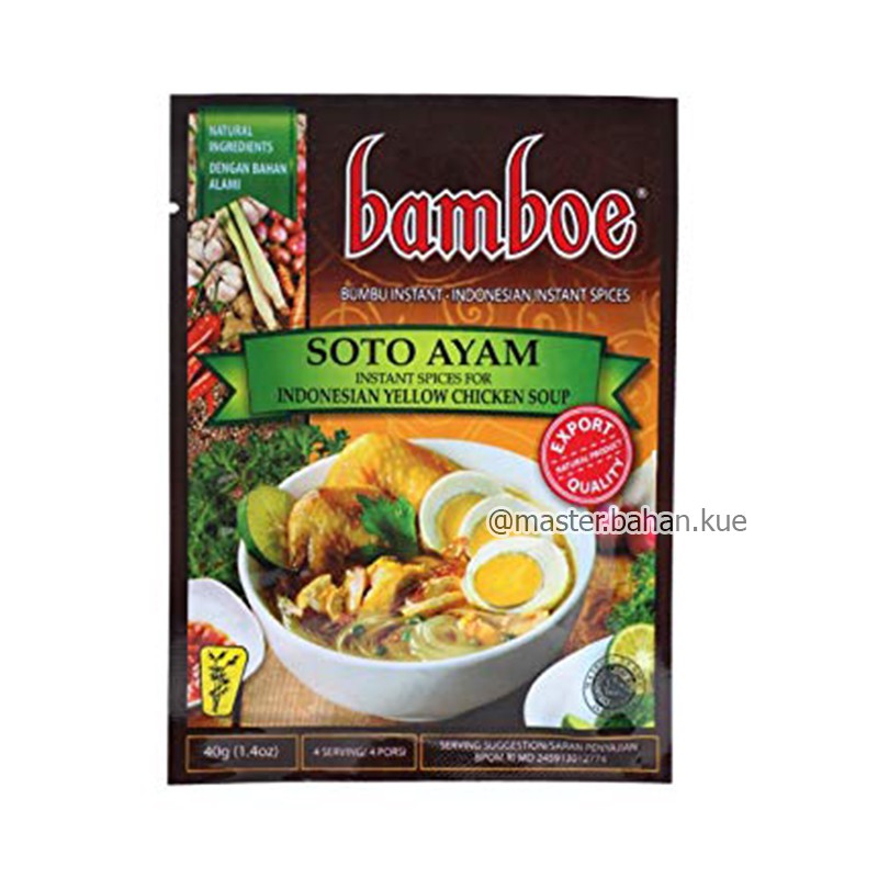 

[40 gr] Bamboe Bumbu Soto Ayam /Bumbu instant