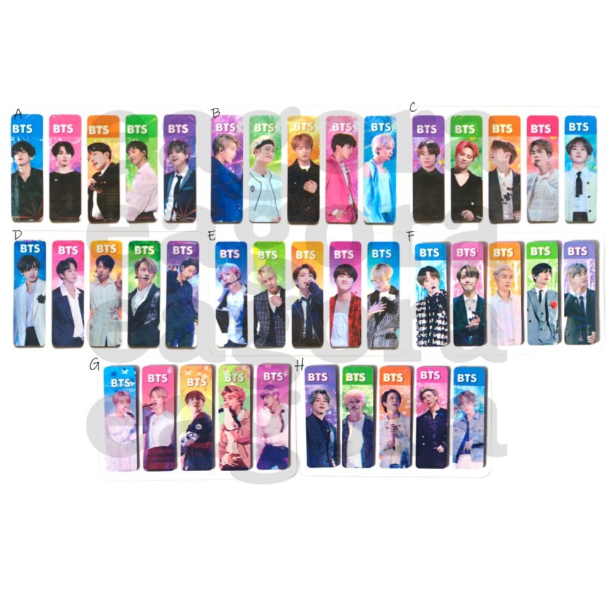 

Sticky Notes BTS Korea Boyband Ganteng KPOP Plastik Memo Pembatas Buku