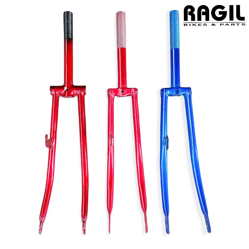 FORK SEPEDA 24 MINI GARPU POROK 24" INCH MERAH BIRU JENGKI STANDAR INSERT 22.2