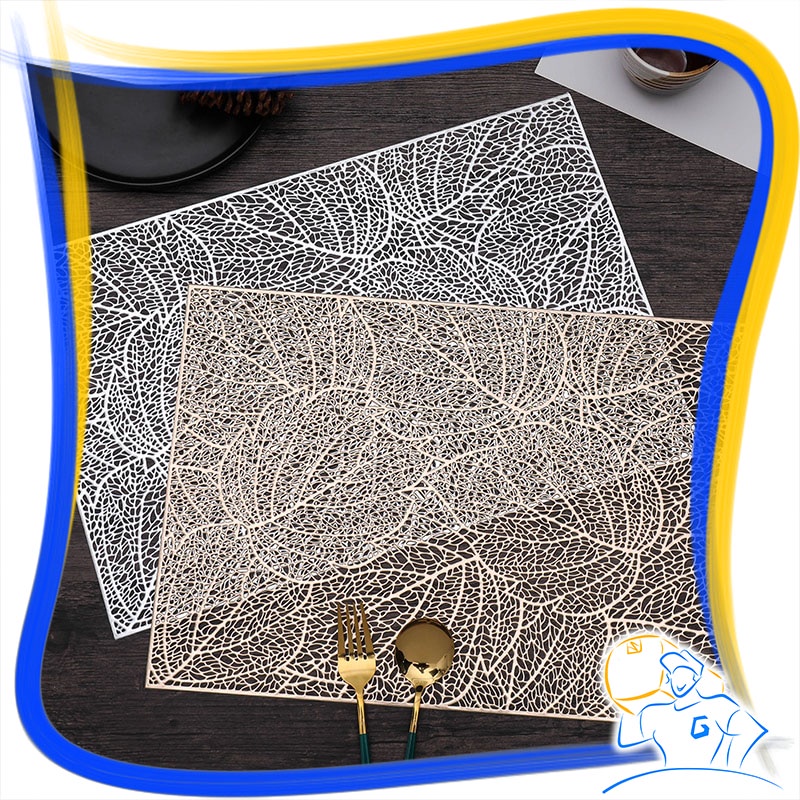 Tatakan PVC Placemat Love Piring Meja Makan Table Mat Anti Air Minyak