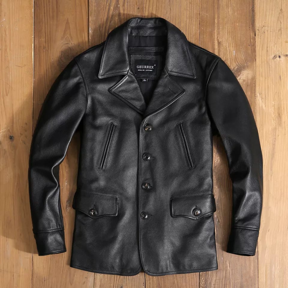 Jaket kulit pria jaket kulit garut asli kulit domba 100% original jaket kulit asli garut jaket kulit