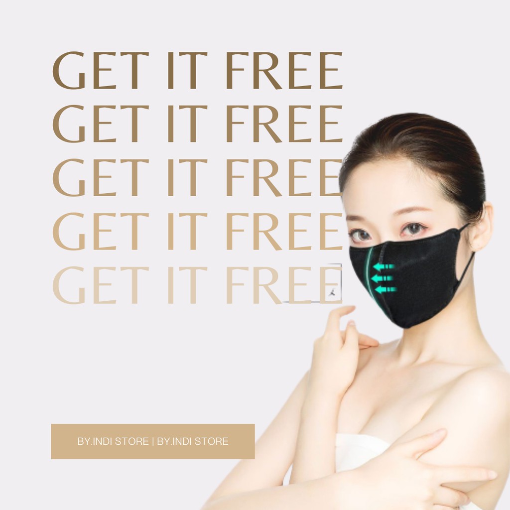 FREE FACE MASK EARLOOP 3PLY PREMIUM