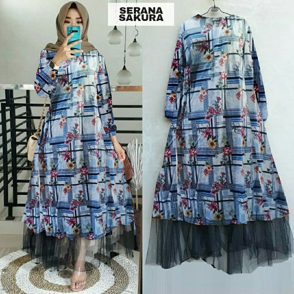 LONGTUNIK SERANA SAKURA 4Warna