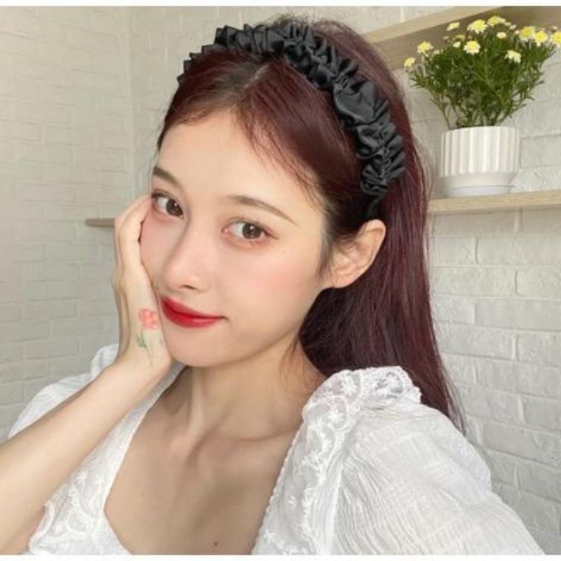 BANDO RUFFLES NAGITA SLAVINA / BANDANA KERUT SCRUNCHIE KOREA