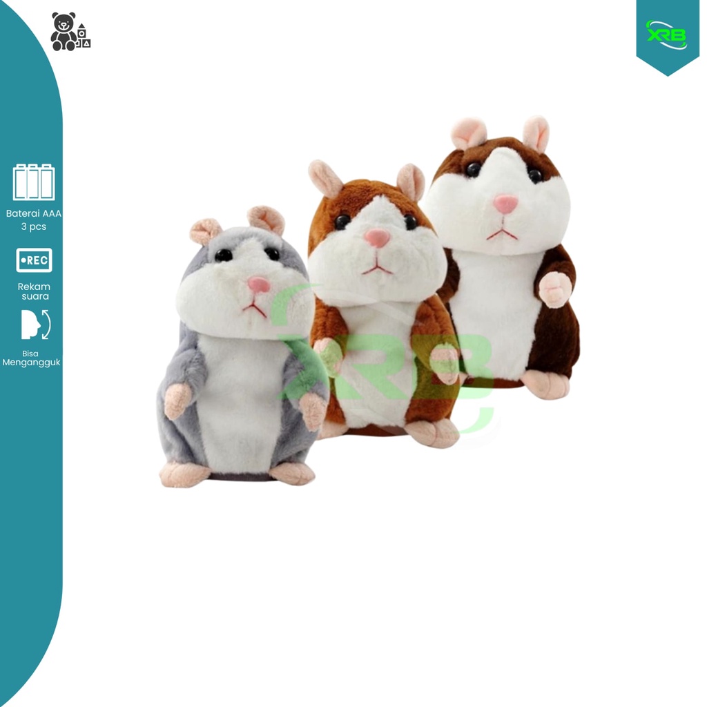 Talking Hamster Peniru Suara Mainan Bayi LUCU IMUT CUTE Plush Toys