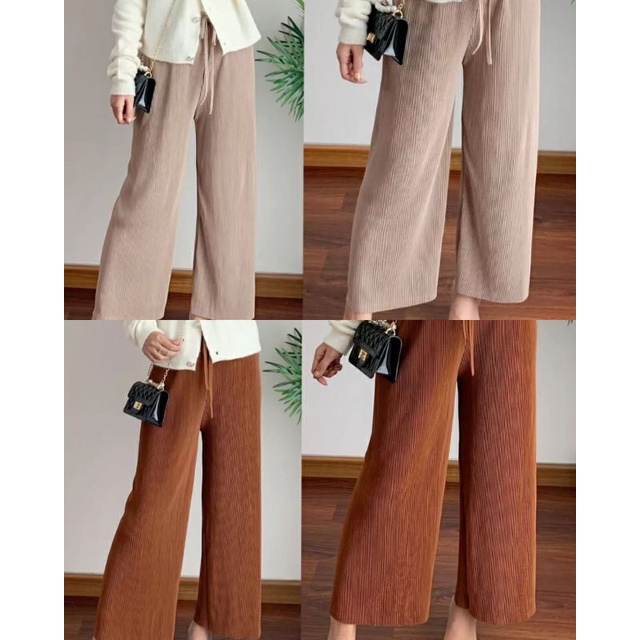 KULOT PLISKET TALI LIDI//KULOT PLISKET LIDI//CELANA KULOT PLISKET