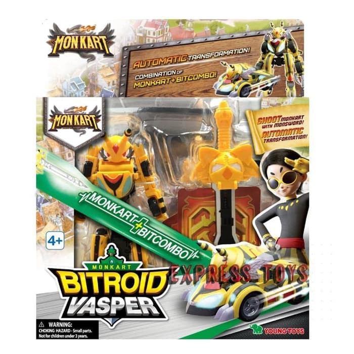 ET 0531 Tobot Monkart  Action Figure Bitroid Vasper Young 