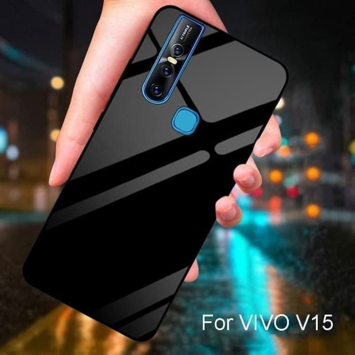 Glass Case Vivo V15 V15 Pro 2019 Casing Hardcase Anticrack V15 V15 Pro