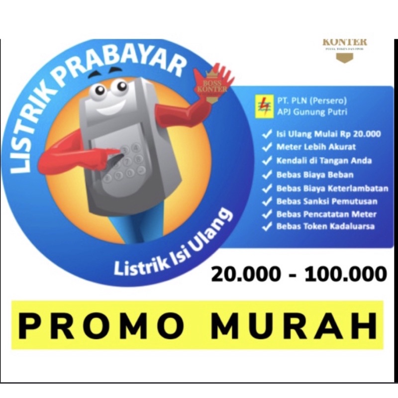 TOKEN LISTRIK MURAH 10k - 500k