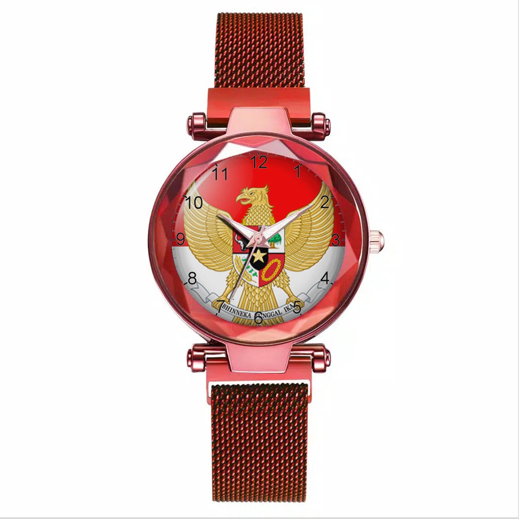 Jam Tangan Wanita Custom - GARUDA INDONESIA Free Box &amp; Batre Cadangan