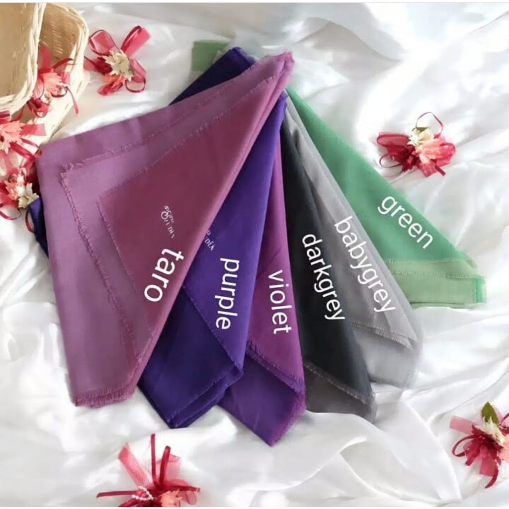 Helen_shop86  Saudia Rawis  Hijab Saudi Jilbab Katun Polos Kerudung Segiempat Rawis