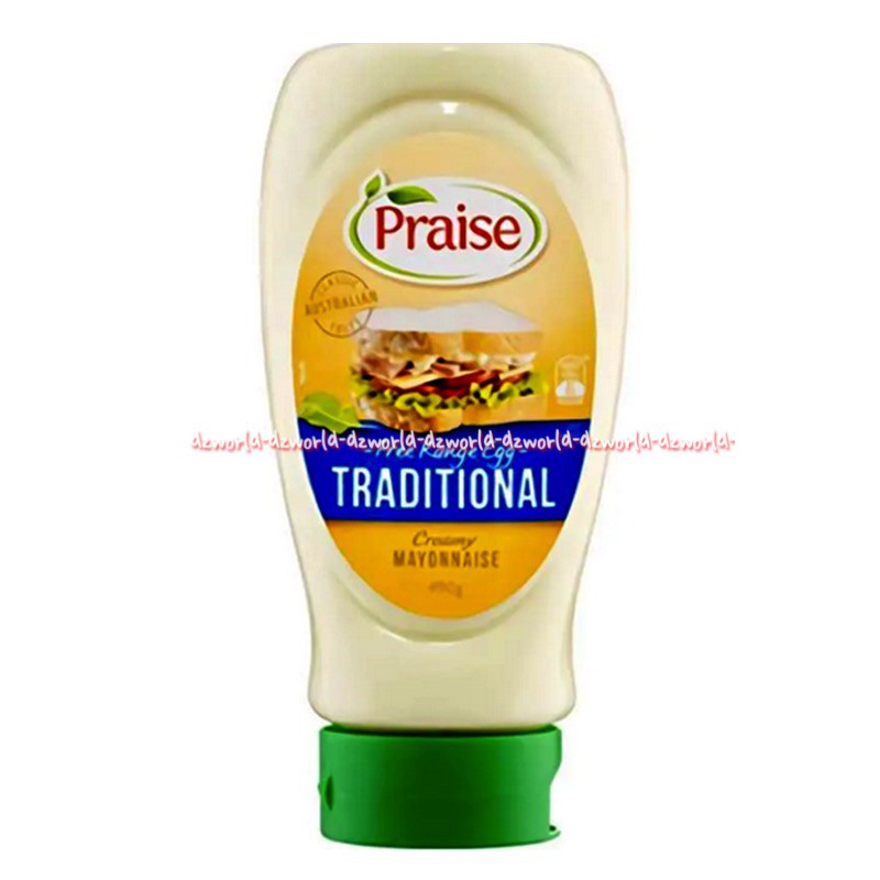 Praise Free Range Egg Traditional Creamy Mayonaise Instant 365gr