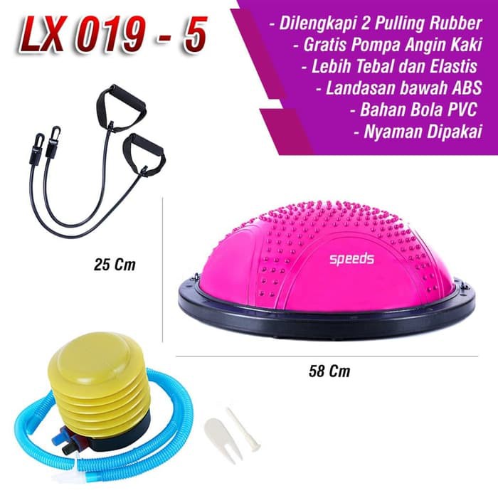 Bosu Ball Model Grigi Duri Balance Step Bola Yoga Fitnes Speeds 019-5