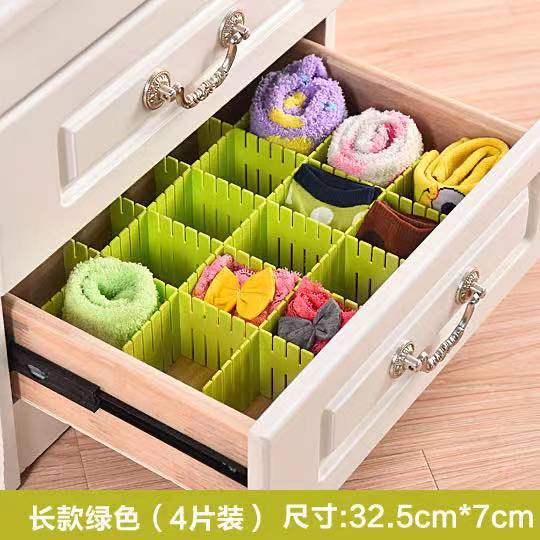 Sekat Laci Lemari Organizer Pemisah Pembatas Partisi Set Isi 4 pcs