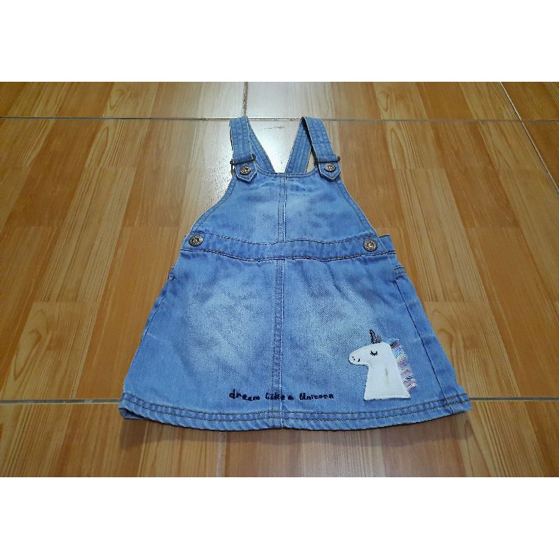 [PRELOVED] Next Baby Denim Unicorn Dresses / Dress Unicorn