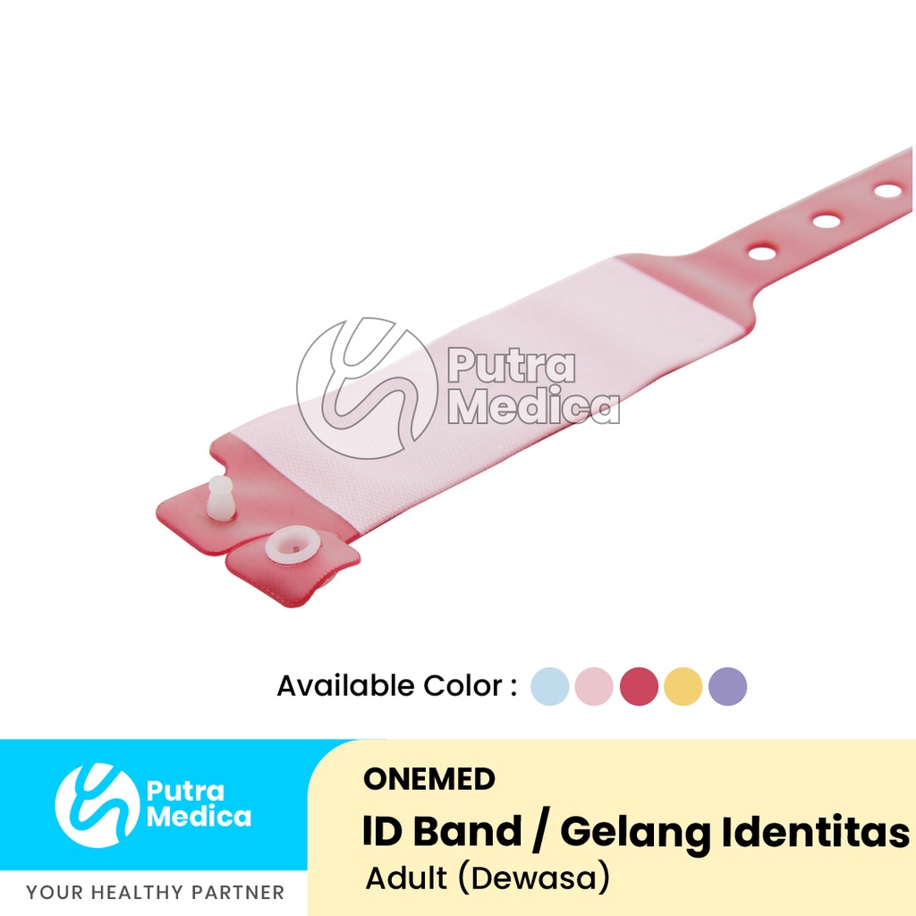 Onemed ID Band Dewasa - 1 Box / Gelang Identitas Pasien / Identification Bracelet