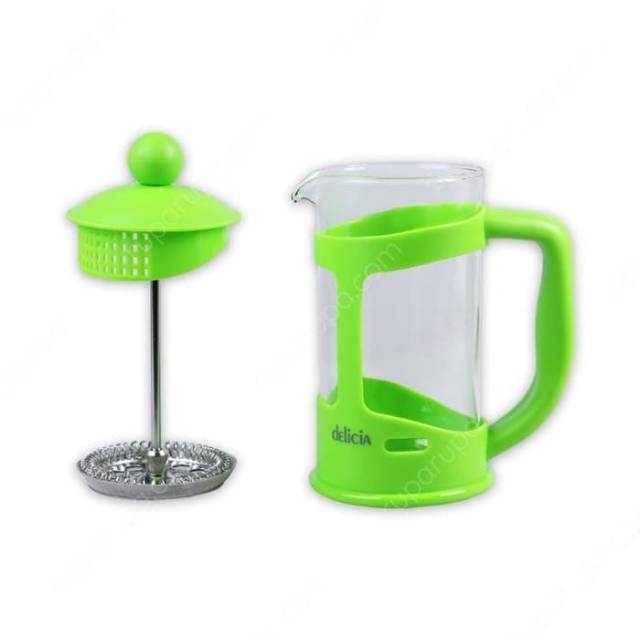 DELICIA Pembuat Kopi Coffee Maker French Press Tempered Glass 350, 800 ml &amp; 1000 ml