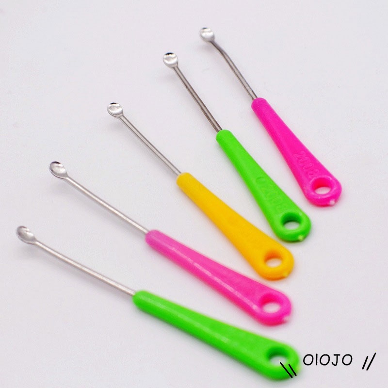 Stainless Steel Ear Pick Multicolor Ear Cleaning Alat Penjemputan Kotoran Telinga - ol